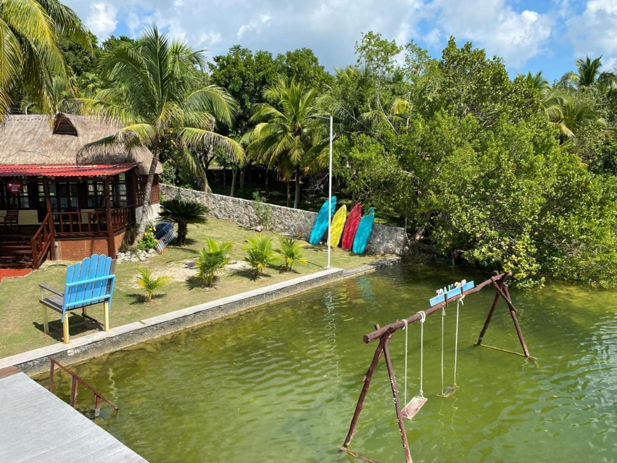 Coras Place Bacalar Lagoon Front Екстериор снимка
